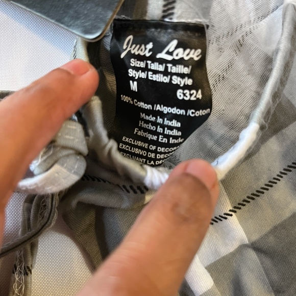 Stella grey plaid pajama pants - Picture 2 of 4